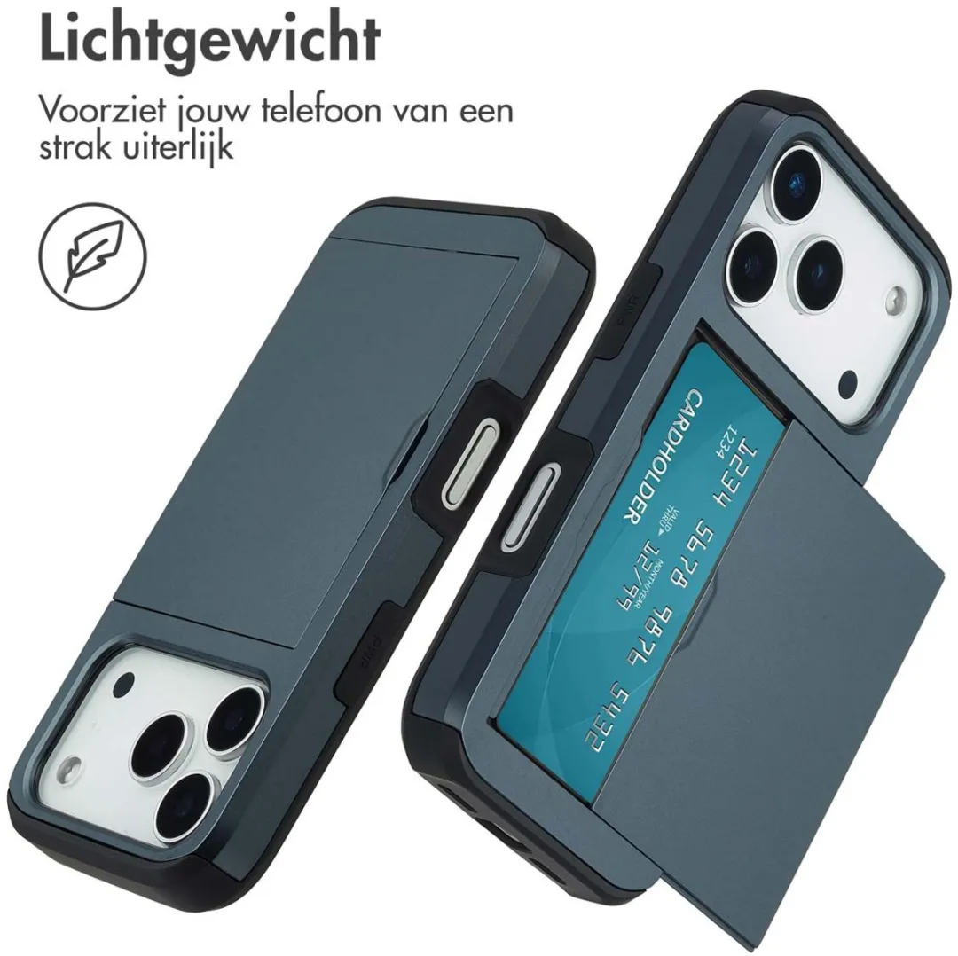 Imoshion Hoesje iPhone 17 Pro - 2 Pasjes Donkerblauw