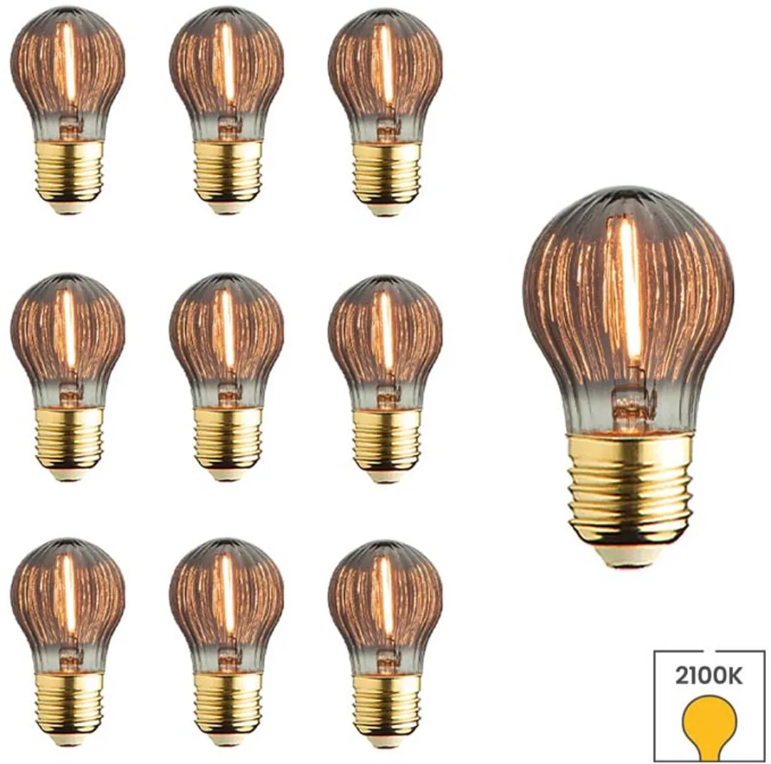 Lybardo E27 LED Rookglas 10 Stuks