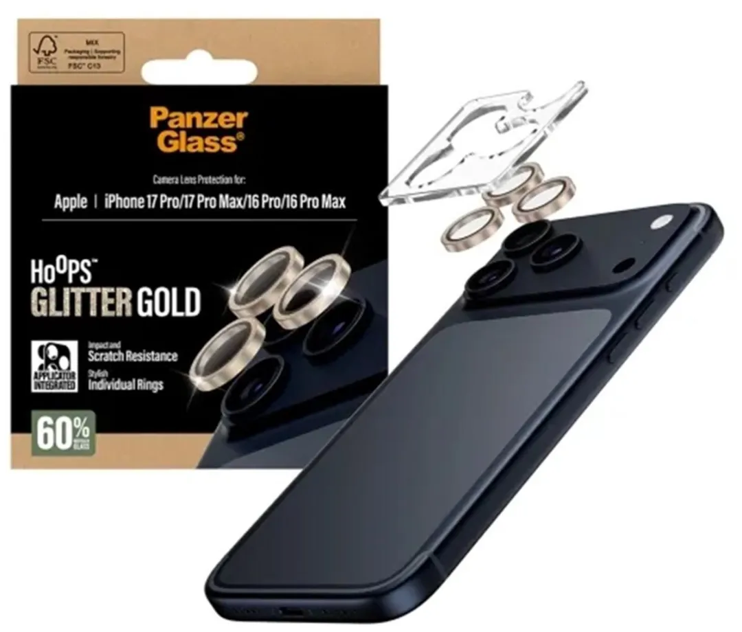 PanzerGlass PG38210 Camera Protector - Glitter Goud