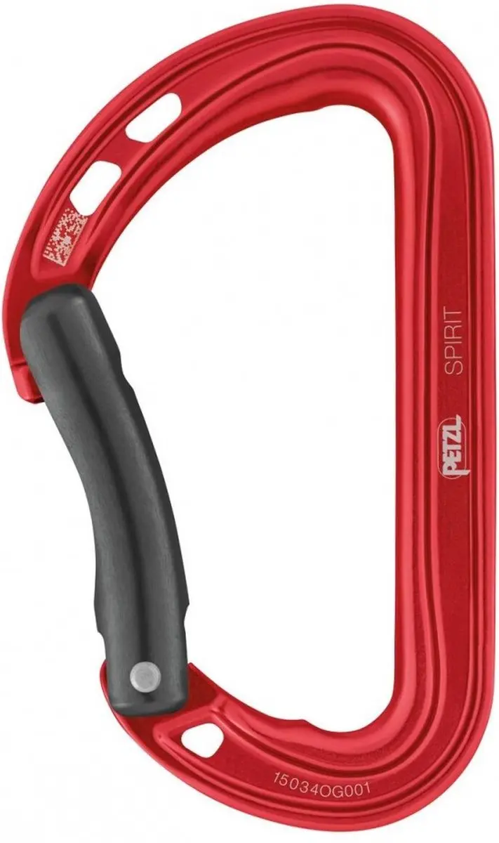 Petzl Spirit Bent Snapper Karabiner Keylock - Geel - afbeelding 2 van 3