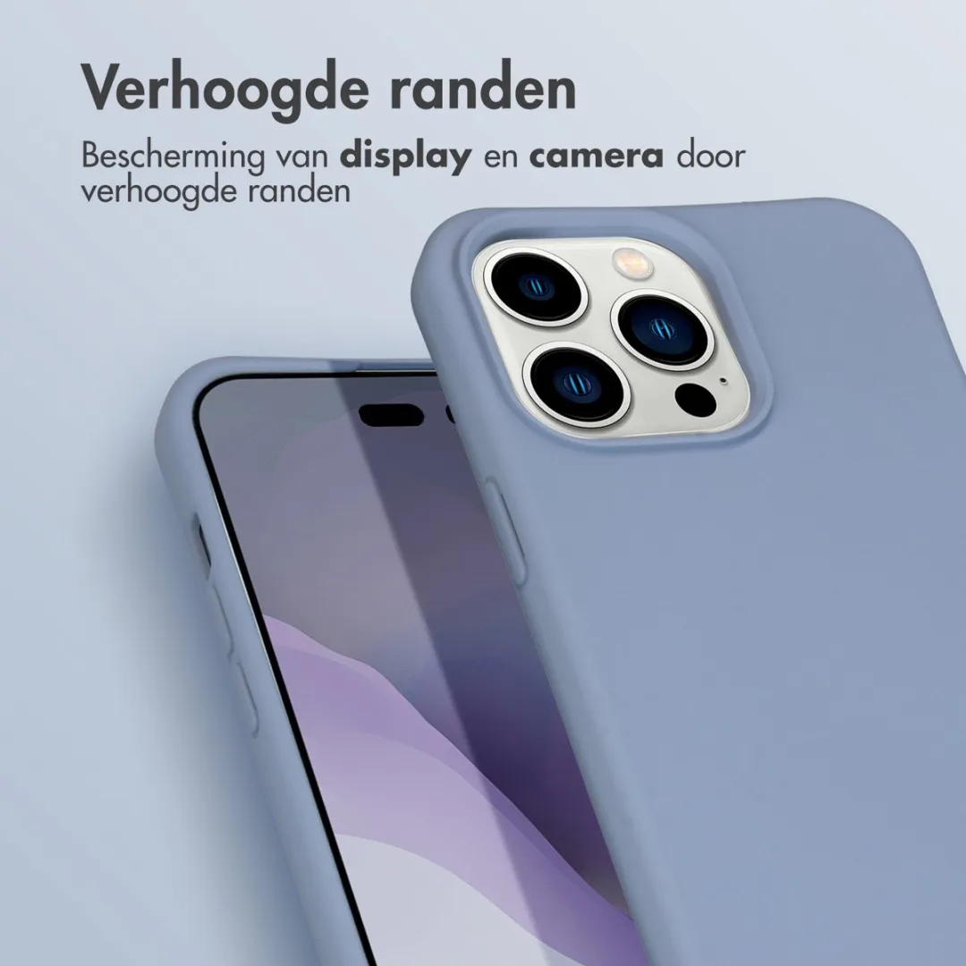 Imoshion Hoesje iPhone 14 Pro Max Ash Blue - Backcover met koord