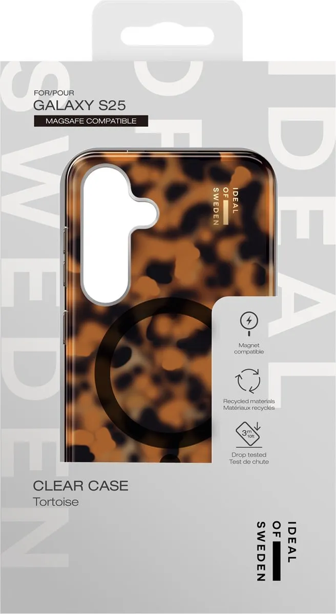 iDeal of Sweden Clear Case S25 MagSafe - Tortoise - afbeelding 6 van 6