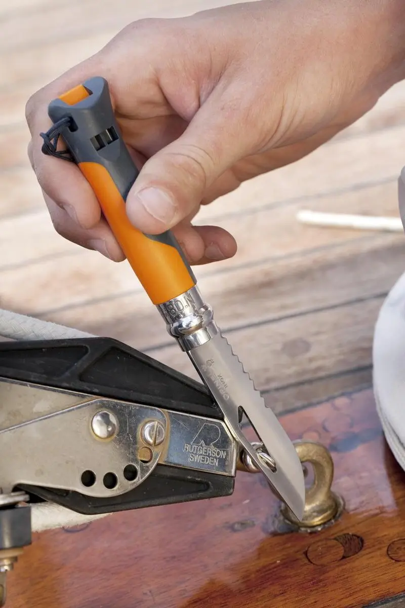 Opinel Outdoor No.08 Zakmes 001577 - Oranje - afbeelding 3 van 6