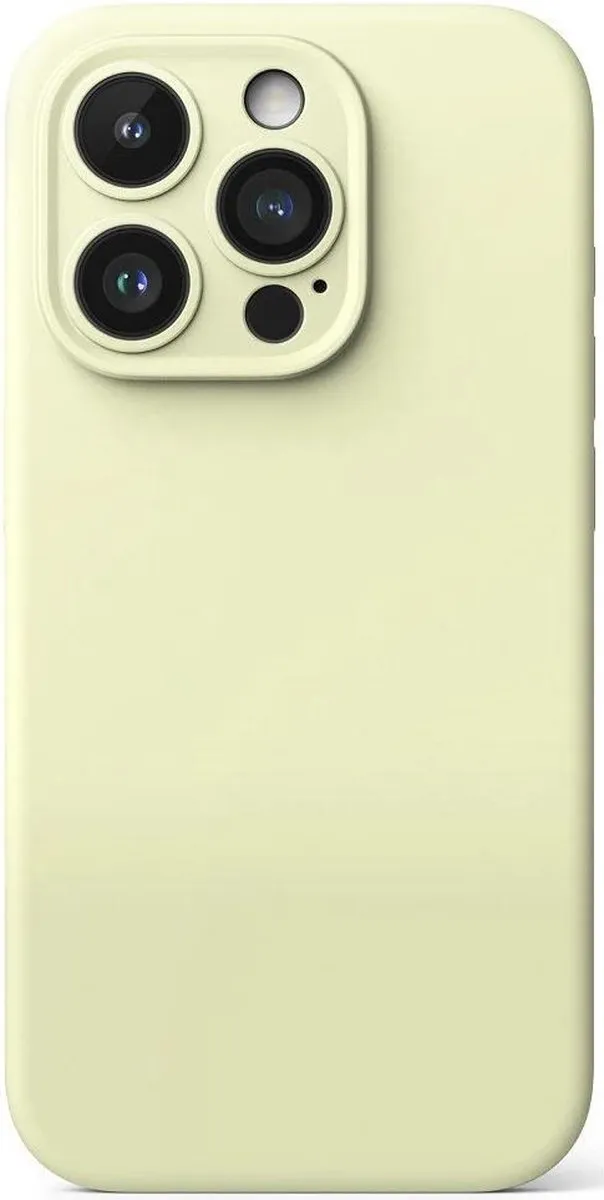 Ringke Silicone Hoesje iPhone 15 Pro - Geel - MagSafe