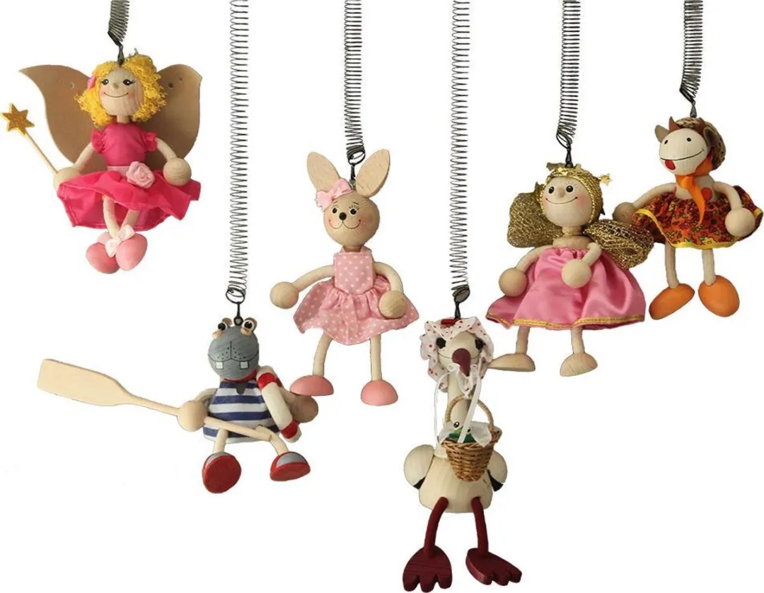 Tricky-Toy Angel Prinses Speelpoppetje - Houtkleur