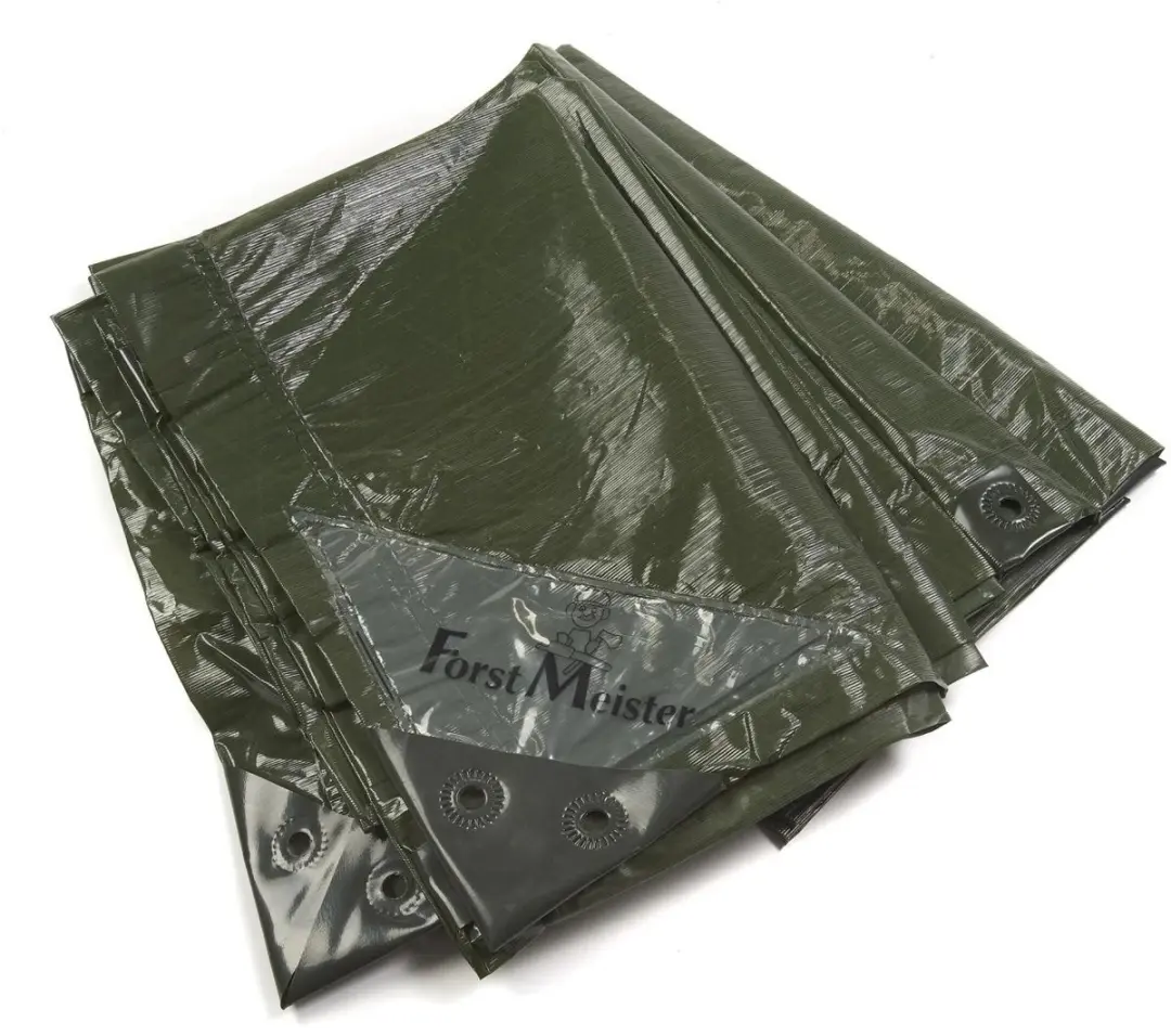 Zeil, effen groen, sterk 90 g/m², 4 x 6 m