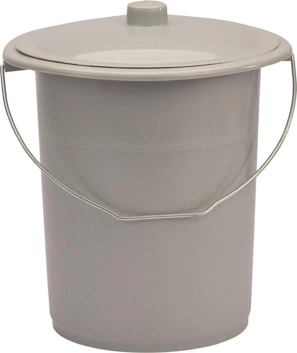 Toiletemmer Draagbaar met Deksel