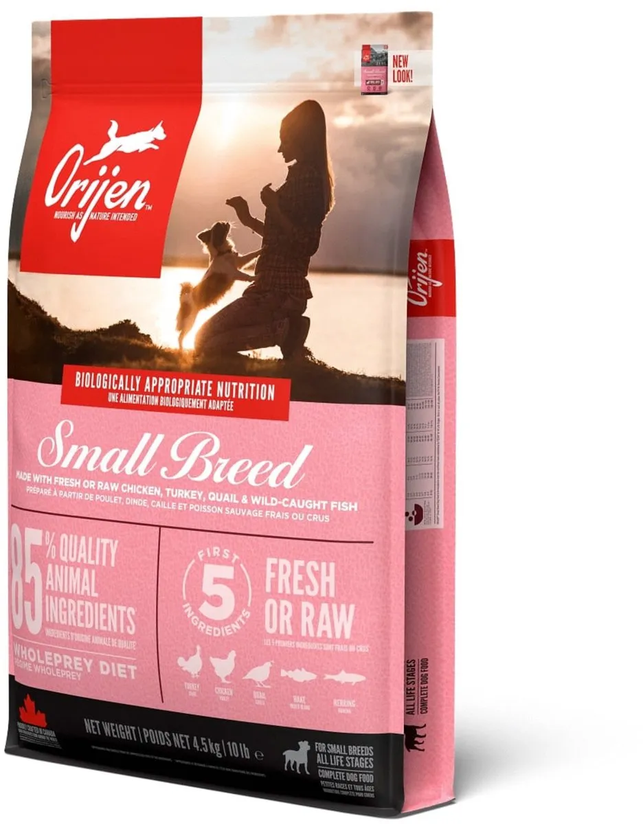 Orijen Whole Prey Adult Small Breed Kip&Kalkoen&Vis - Hondenvoer - 4.5 kg