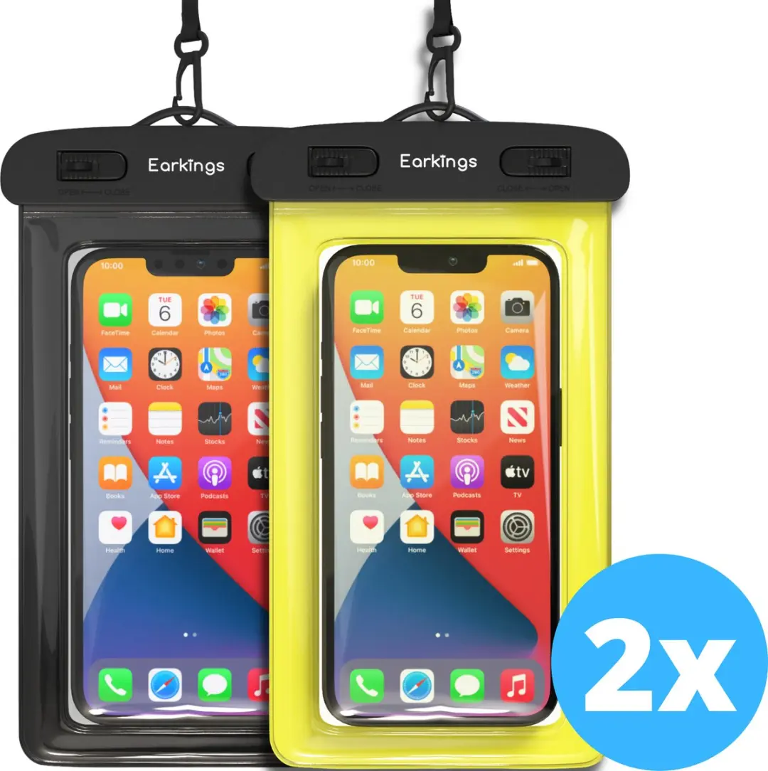 Earkings Waterdicht Telefoonhoesje Set van 2