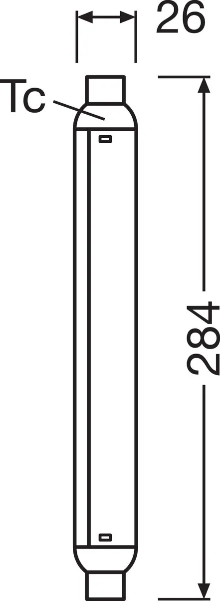 Osram LED Line S15 284mm 7W - 750lm Warm Wit Mat