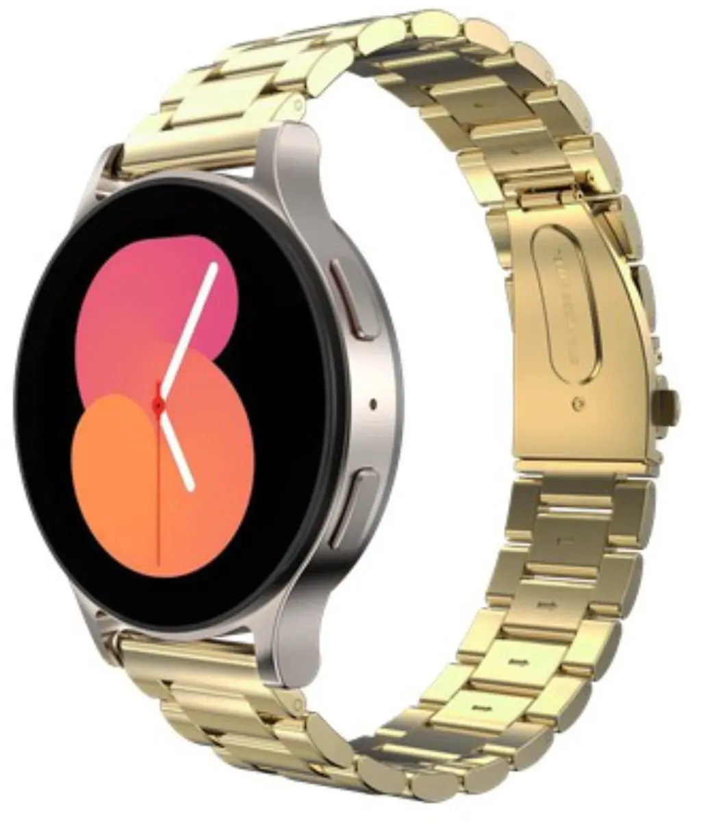 Just in Case horlogebandje geschikt voor Samsung Galaxy Watch Bandje (PrimeSteel