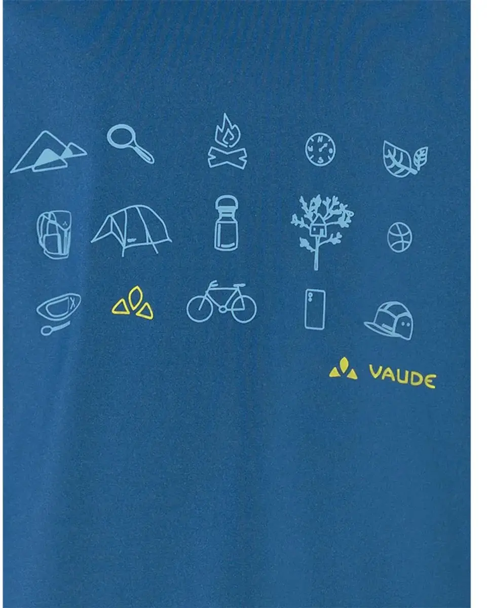 Vaude Solaro III T-shirt - 110-116 cm - Blauw - afbeelding 5 van 5