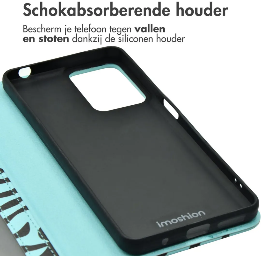 Imoshion Moto G24 Power Hoesje - Black Blue Stripes