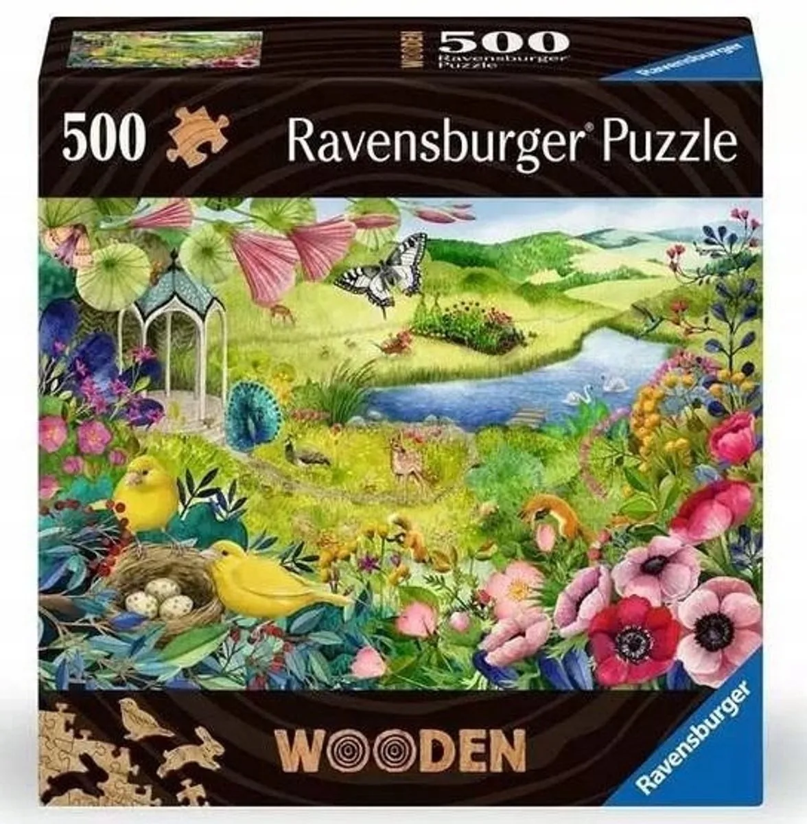 Ravensburger Houten Puzzel Wilde Tuin 500 Stukjes - Multi Color