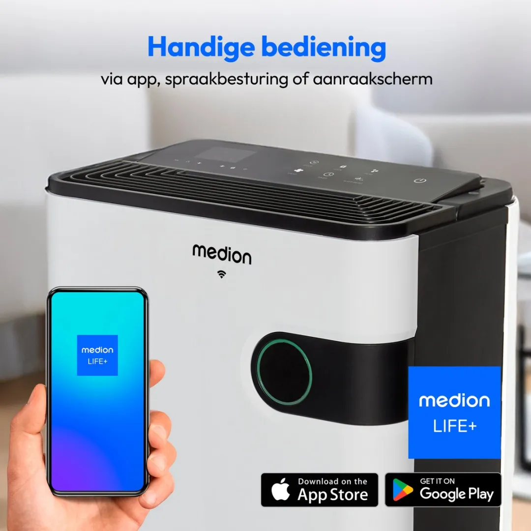 Medion MD12044 Luchtontvochtiger - 5L/24L per dag - Wit