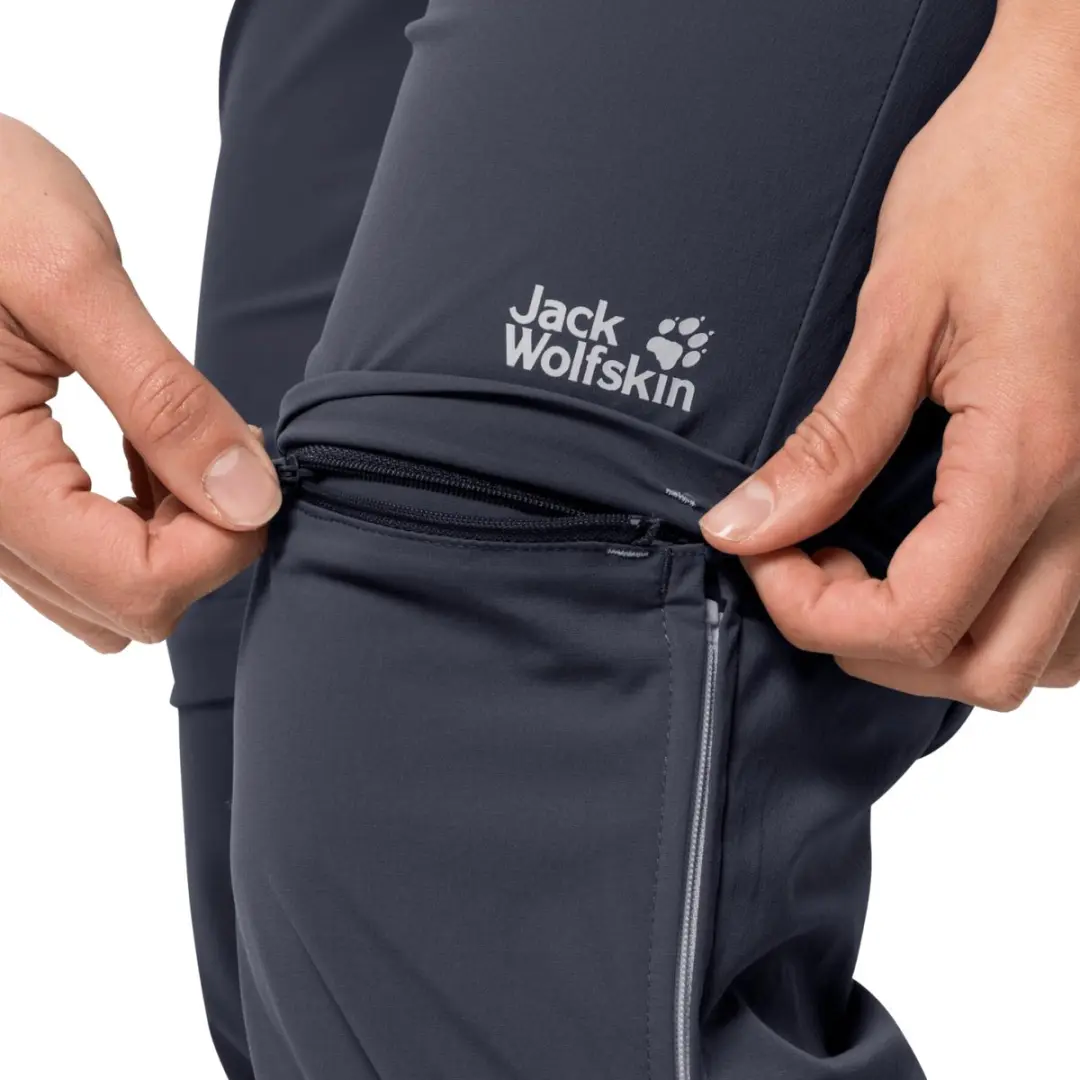 Jack Wolfskin Overland Zip Away Pants W Broek - Marineblauw - afbeelding 4 van 5