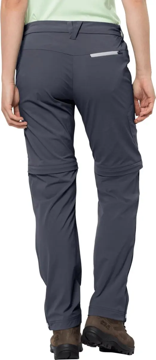 Jack Wolfskin Overland Zip Away Pants W Broek - Marineblauw - afbeelding 3 van 5
