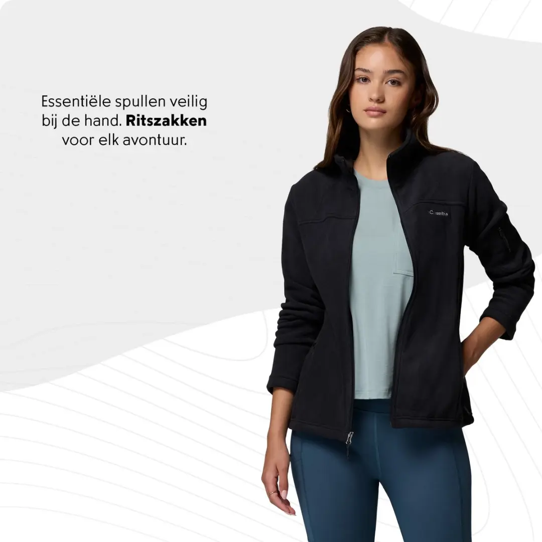 Columbia Fast Trek II Fleecevest Dames - Zwart - M - afbeelding 4 van 6