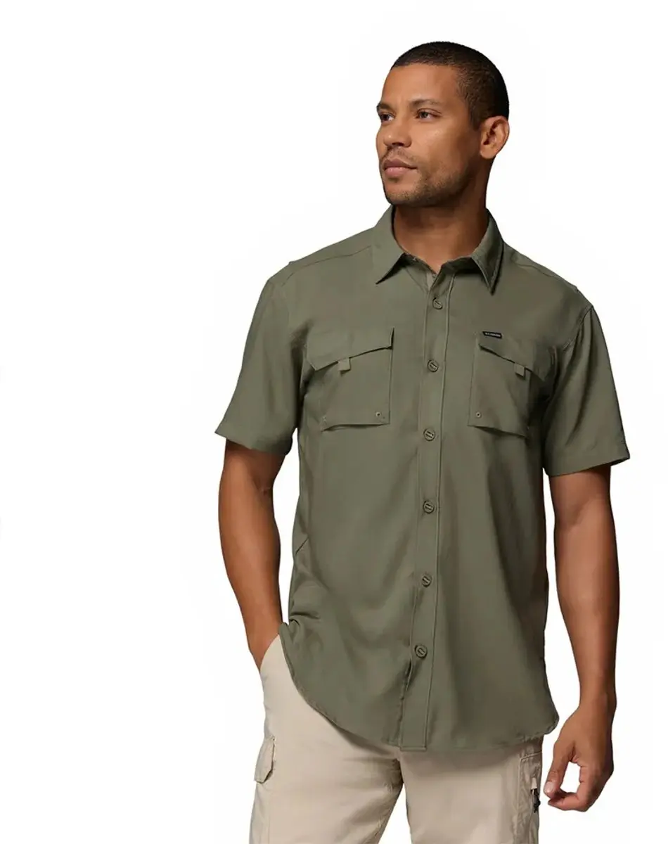 Columbia Silver Ridge™ Utility Ii T-shirt Met Korte Mouwen Groen L Man