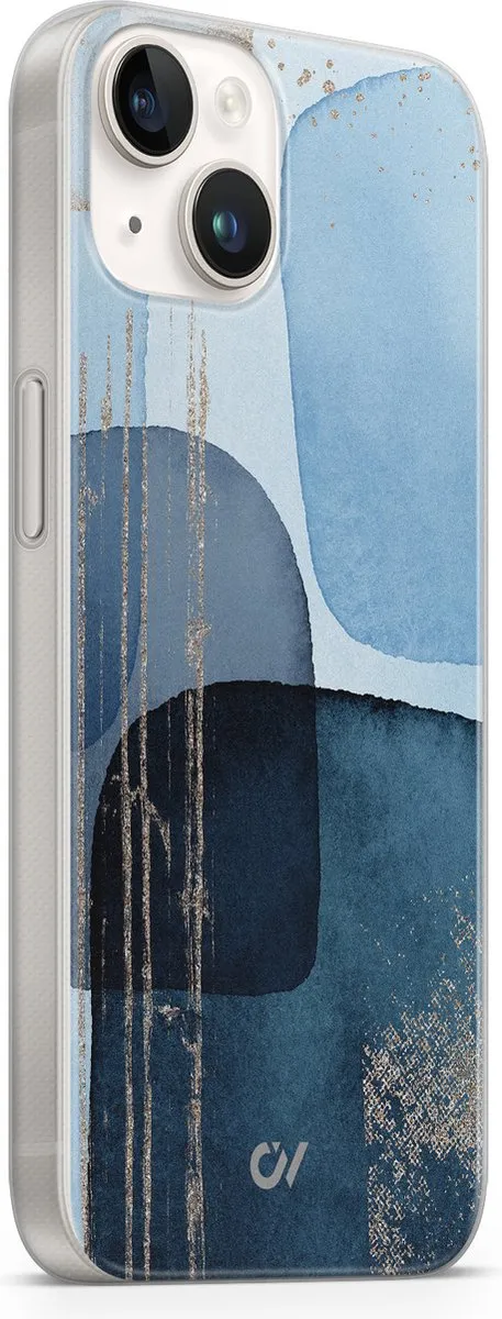 Casevibes Hoesje iPhone 14 A/14/UV/028 - Blauw