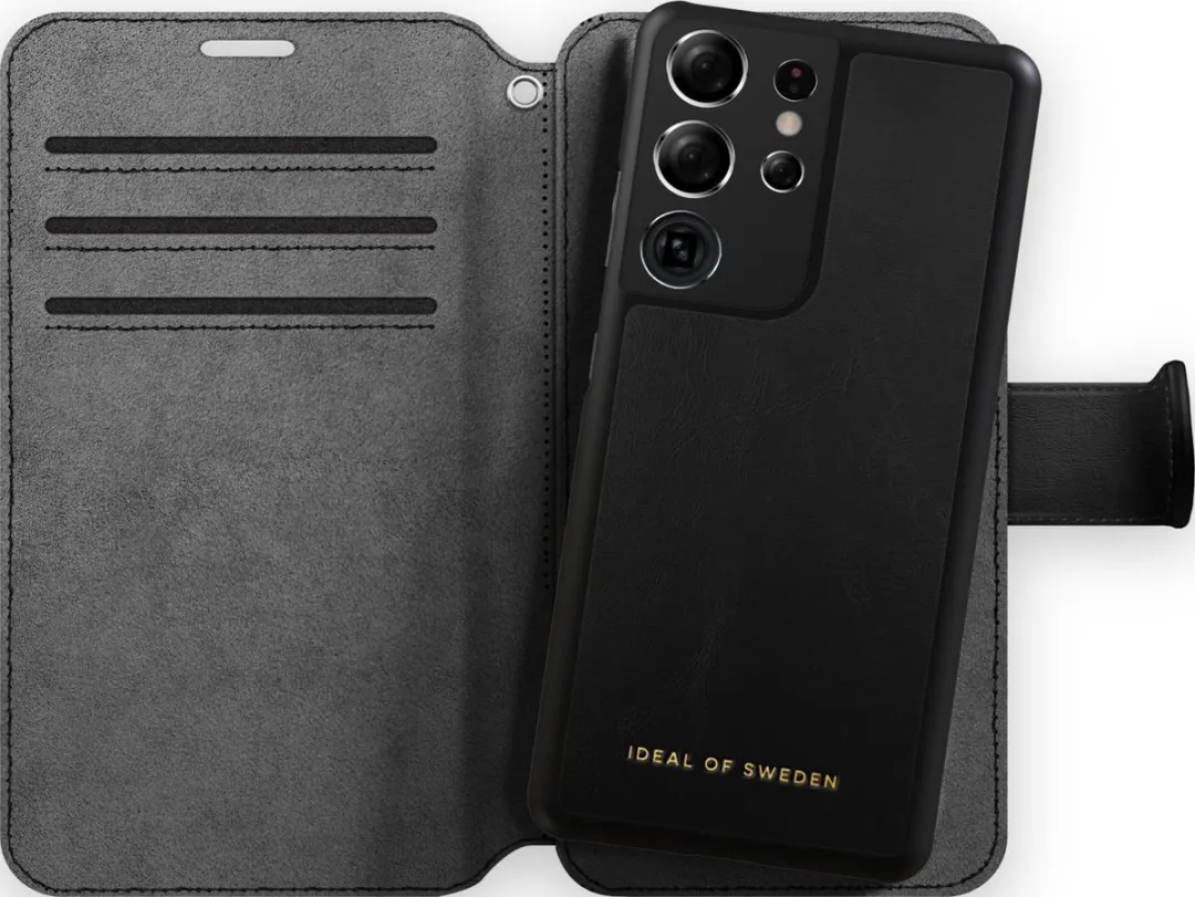 iDeal of Sweden Stockholm Wallet S21 Ultra - 3 Pasjes - Zwart - afbeelding 3 van 6