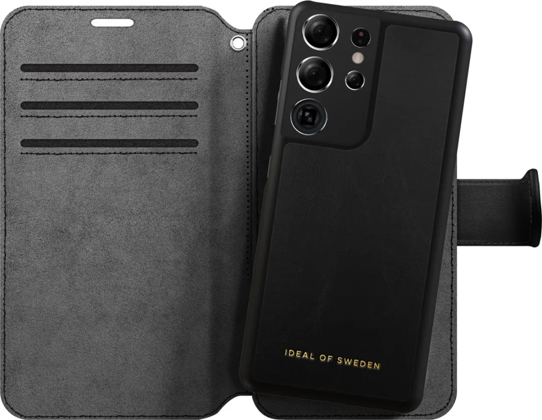 iDeal of Sweden Stockholm Wallet S21 Ultra - 3 Pasjes - Zwart - afbeelding 6 van 6