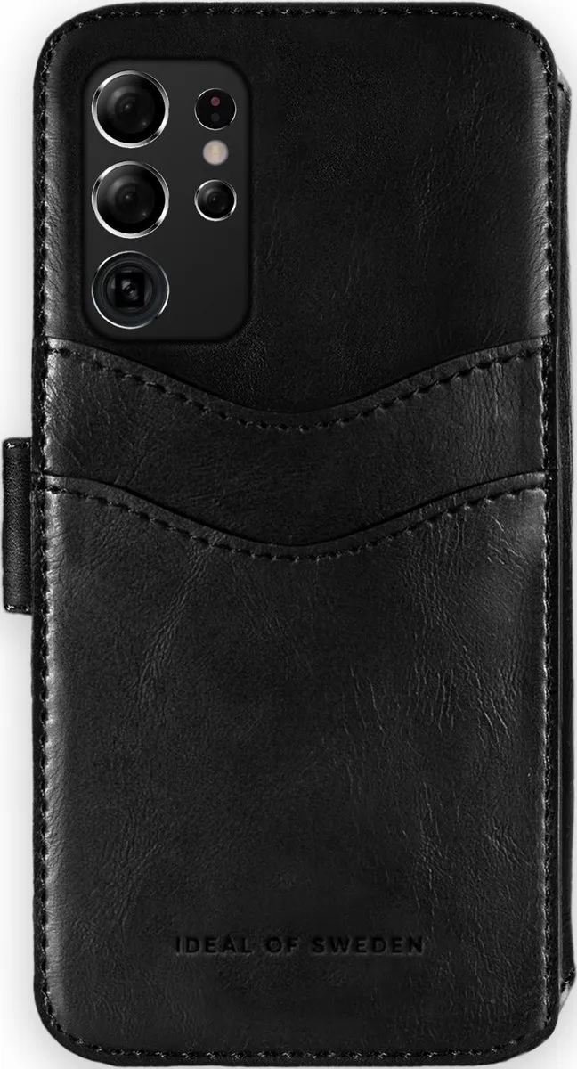 iDeal of Sweden Stockholm Wallet S21 Ultra - 3 Pasjes - Zwart - afbeelding 2 van 6