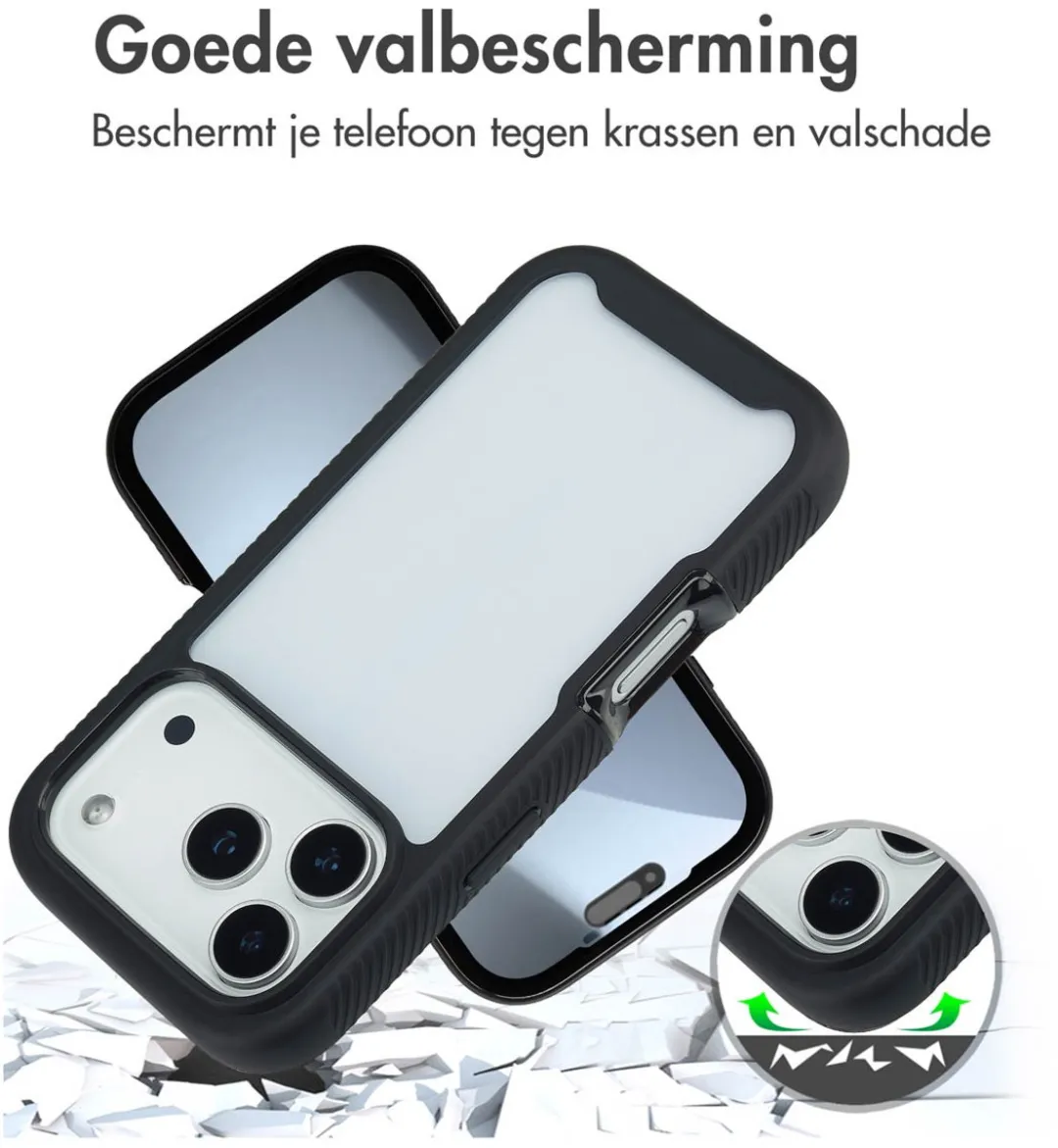 Imoshion Hoesje iPhone 17 Pro - Zwart