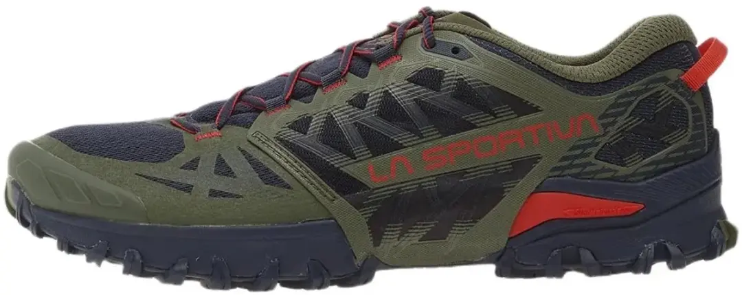 La Sportiva Bushido III Trailschoenen - Cypress/Mountain Red - afbeelding 3 van 4