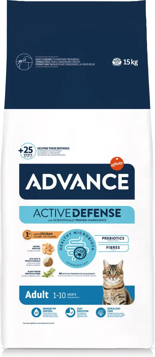 Advance Adult Kip & Rijst Kattenvoer 15kg