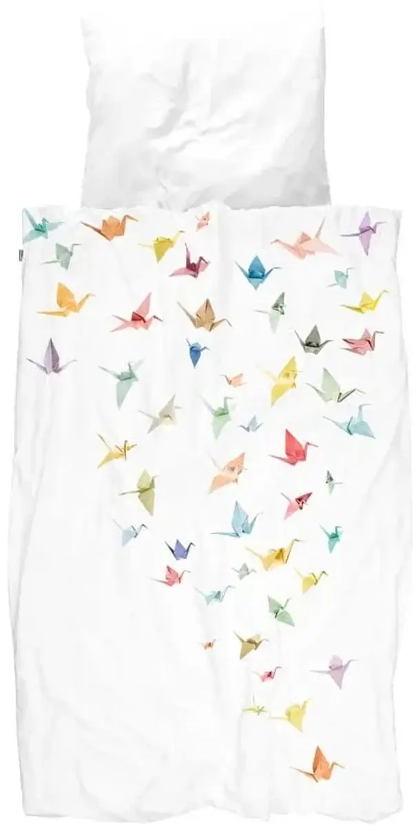 Snurk beddengoed Origami kraanvogels 135 x 200