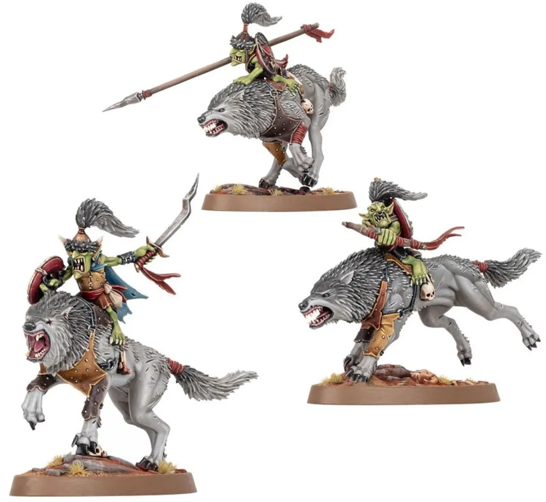 Games Workshop Gloomspite Gitz Snarlboss & Wolfgit Retinue - 25 Stuks