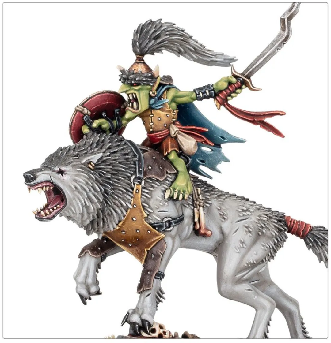 Games Workshop Gloomspite Gitz Snarlboss & Wolfgit Retinue - 25 Stuks