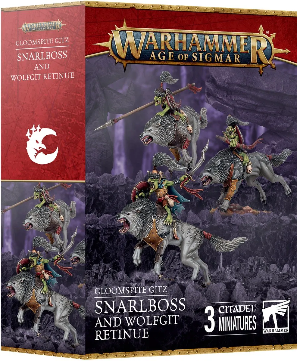 Games Workshop Gloomspite Gitz Snarlboss & Wolfgit Retinue