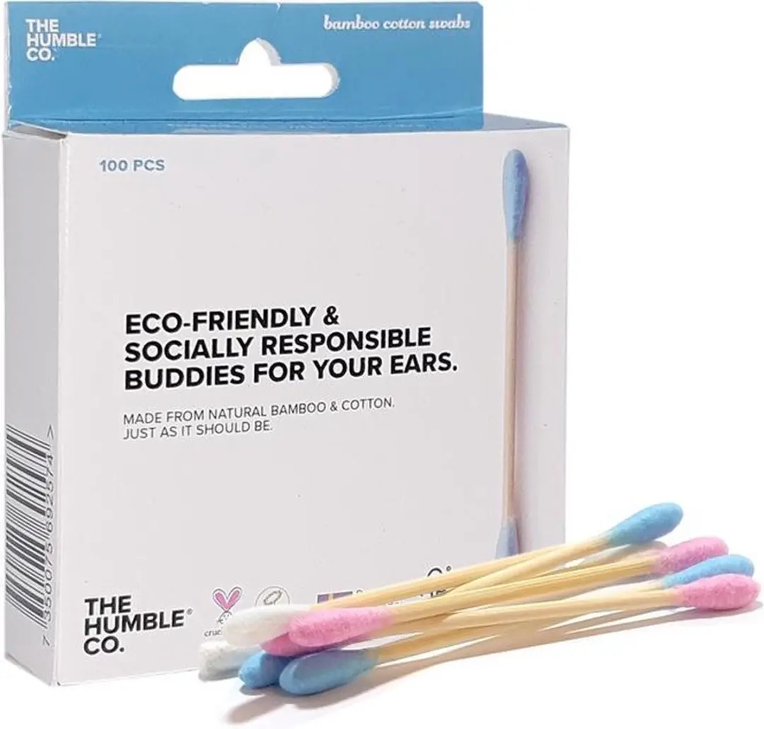 Humble Co Bamboe Wattenstaafjes - 100 Stuks - Blauw - afbeelding 3 van 6
