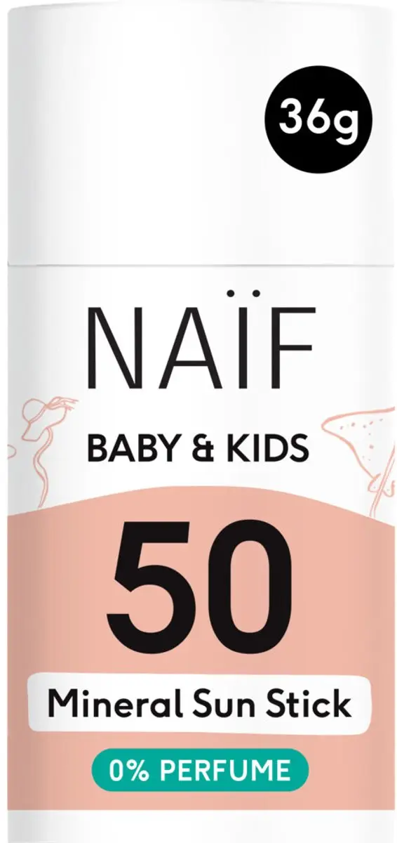 Naïf Baby & Kids Sun Zonnebrand Stick SPF 50 - 2x 36g - afbeelding 5 van 5