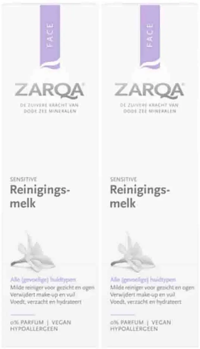 Zarqa Sensitive Reinigingsmelk 2x 200ml - afbeelding 5 van 6