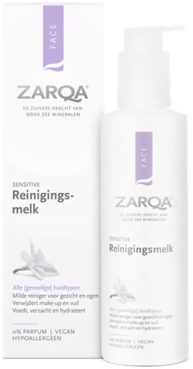 Zarqa Sensitive Reinigingsmelk 2x 200ml - afbeelding 6 van 6