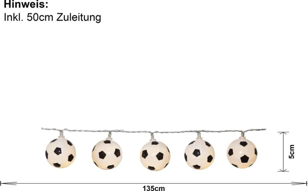 Star Trading Voetbal Lichtsnoer - 10 Stuks 11.4cm - afbeelding 3 van 6
