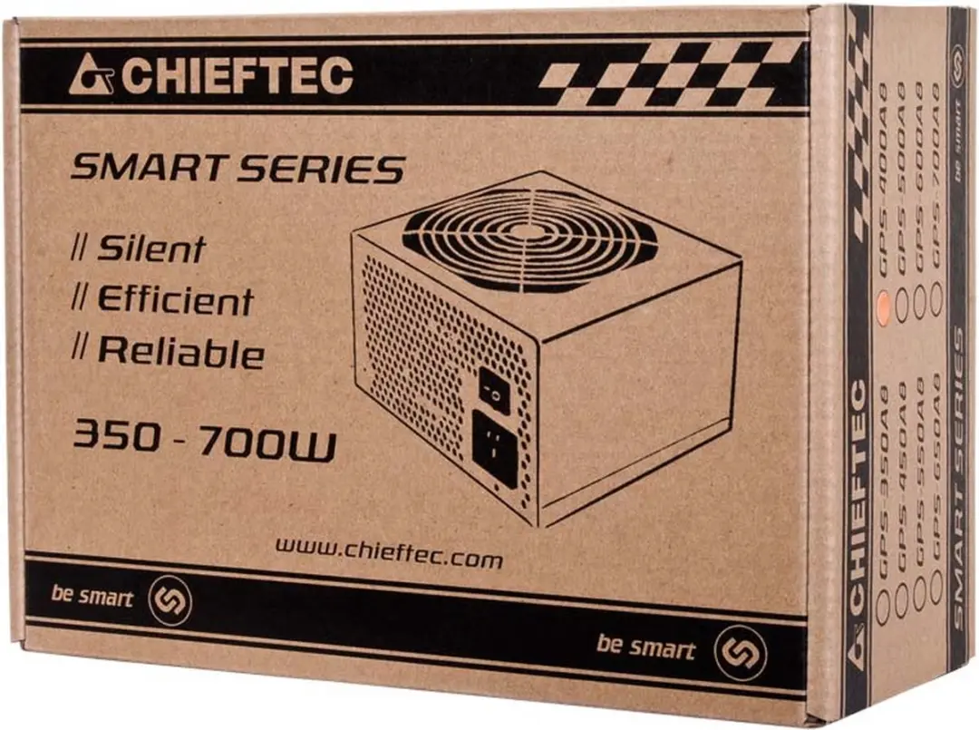 Chieftec Smart Serie GPS-400A8 PC-voeding - 400W - afbeelding 2 van 6