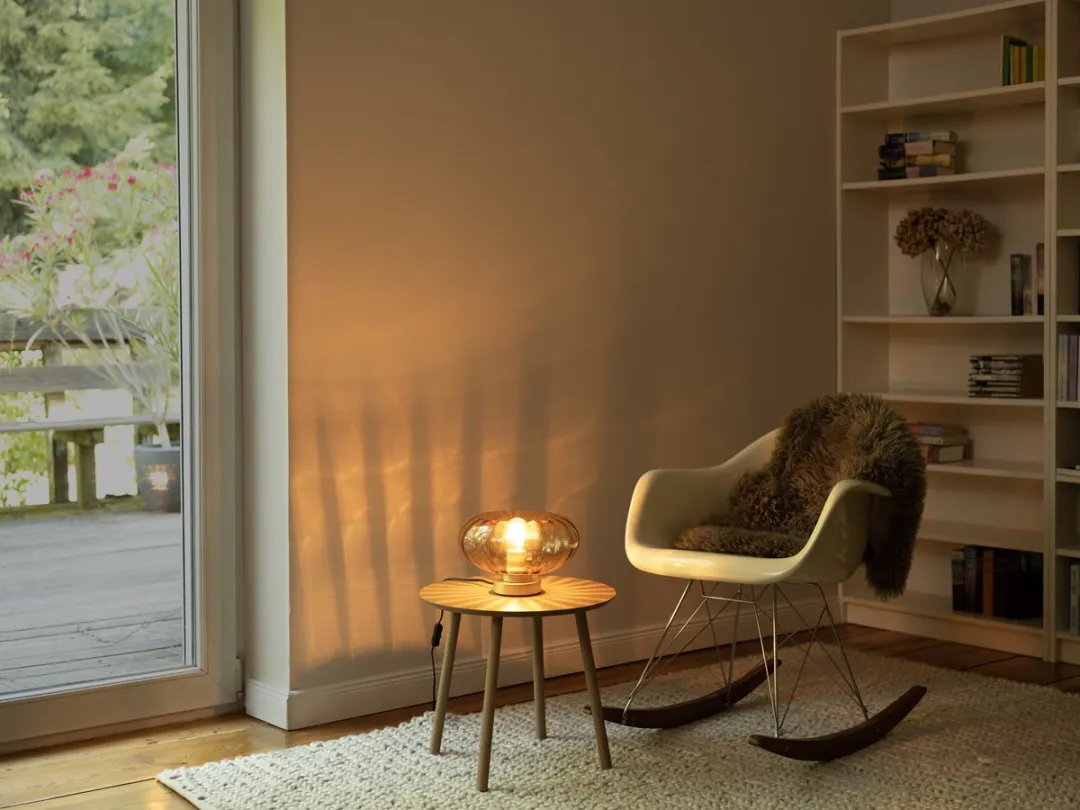 Osram Decor Goudglas Tafellamp E27 - 28cm - Wit licht - afbeelding 6 van 6