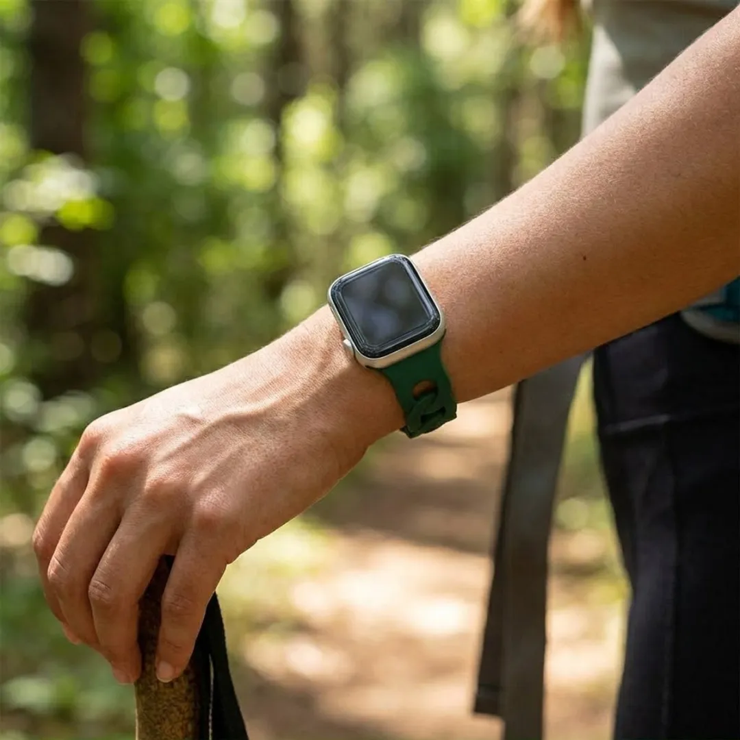 NUVEX Leger Groen Horlogebandje Apple Watch 40mm - Ultra Dun Silicone