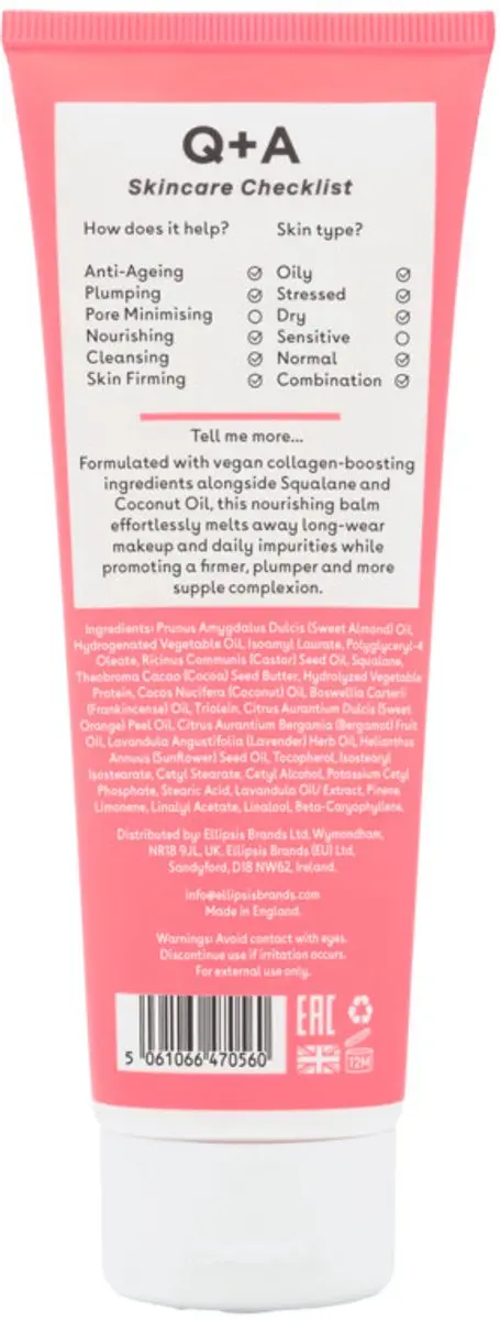 Q+A Collagen Cleansing Balm 125ml - afbeelding 5 van 5