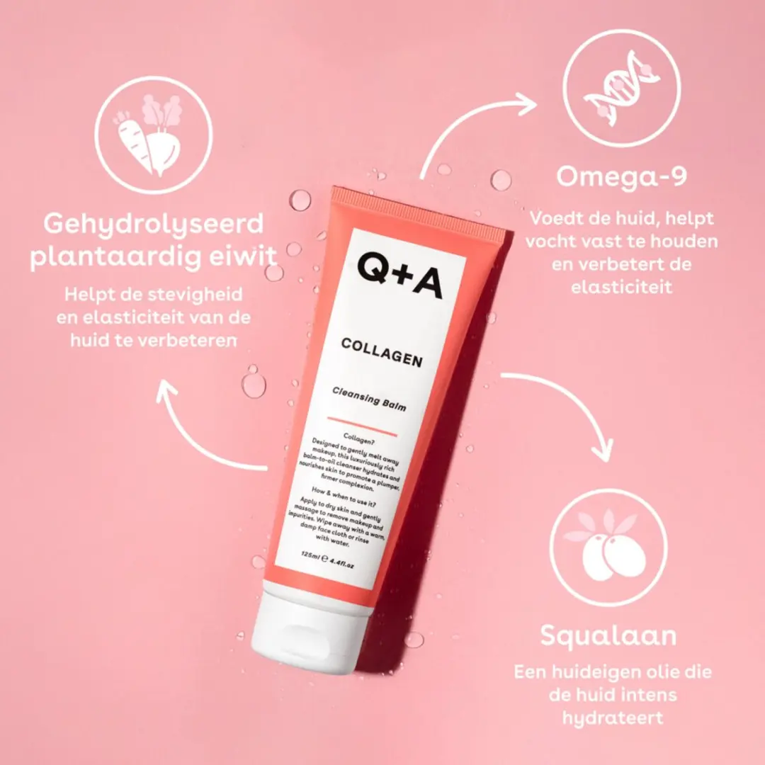 Q+A Collagen Cleansing Balm 125ml - afbeelding 3 van 5