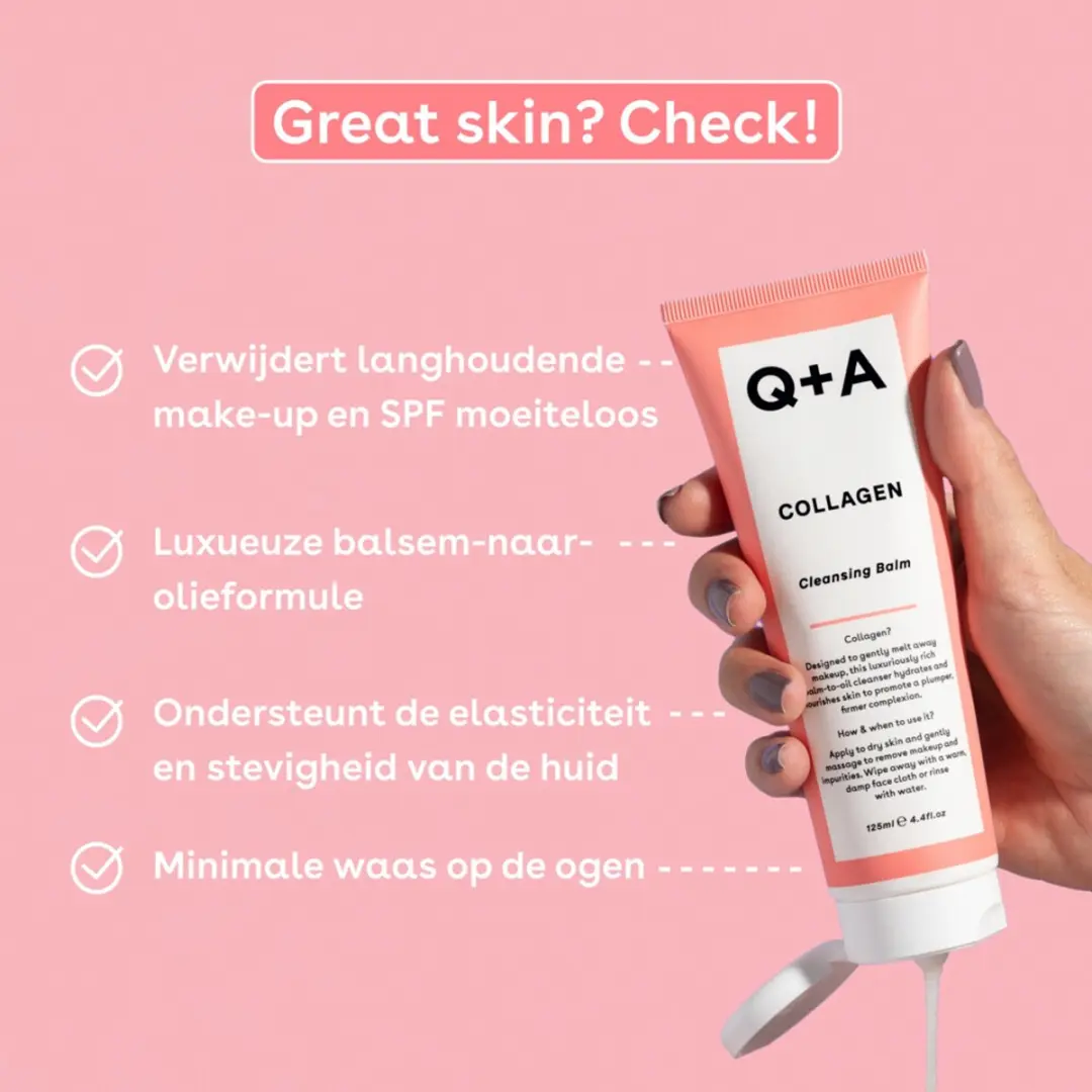 Q+A Collagen Cleansing Balm 125ml - afbeelding 4 van 5