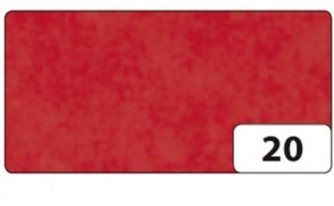 Folia Vliegerpapier Rood 20 Rollen 70x100cm
