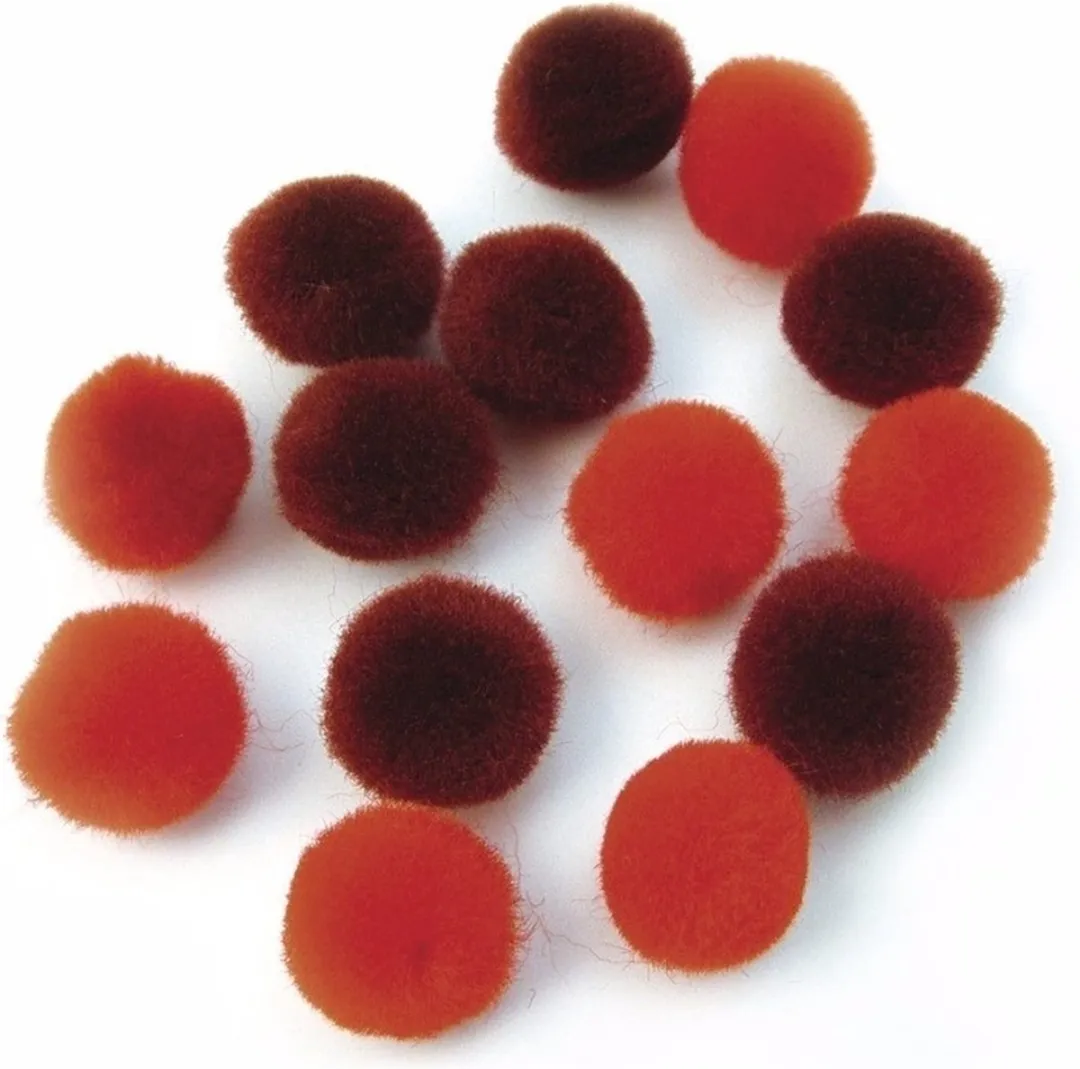 Rayher Knutsel Pompons Rood 15mm