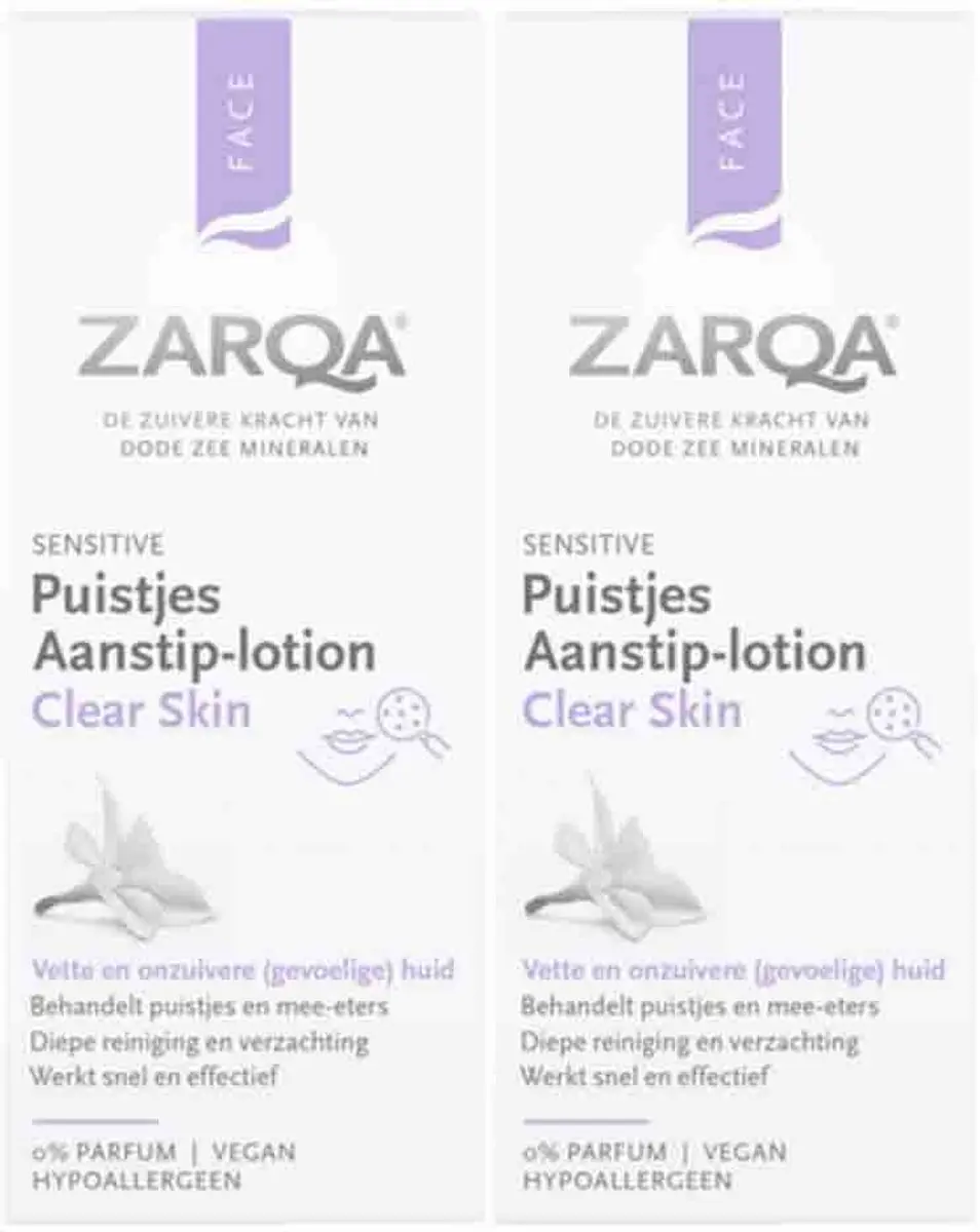 Zarqa Clear Skin Puistjes Aanstip-lotion - 2x 20ml - afbeelding 4 van 5