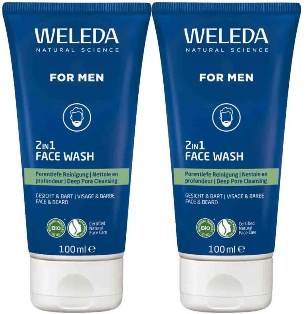 Weleda Men 2-in-1 Reinigingsgel - 2x 100ml - afbeelding 5 van 5
