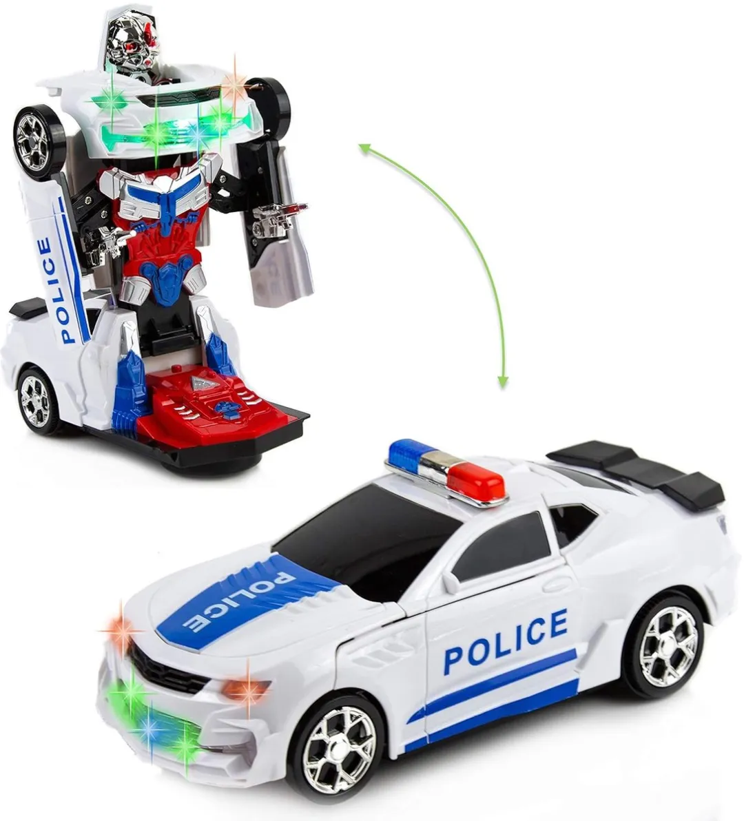 YJ Toys Police Robot Car 2-in-1 Transformerend 22cm